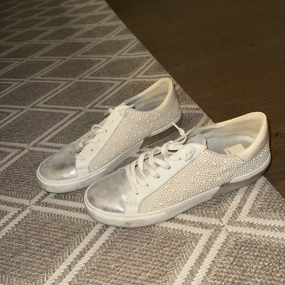 Dolce Vita white pearl sneakers size 9.5